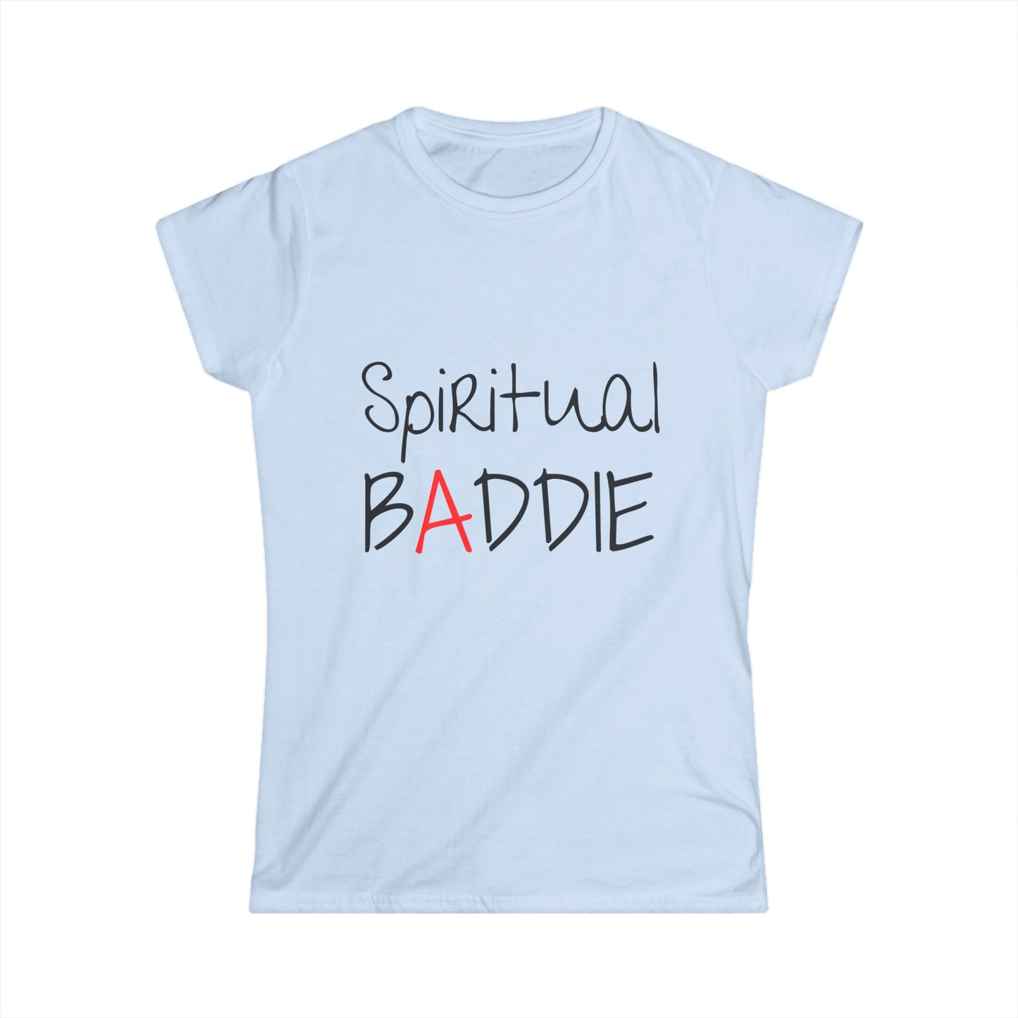 "Spiritual Baddie" Short Sleeve V-Neck Tee