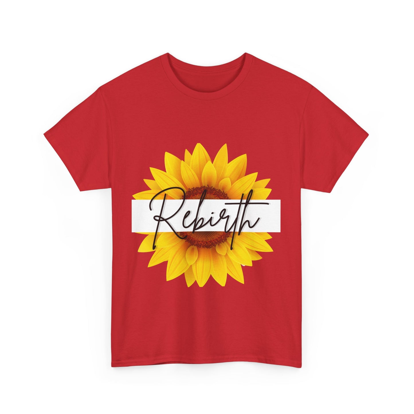 "Rebirth" Sunflower Unisex Heavy Cotton Tee