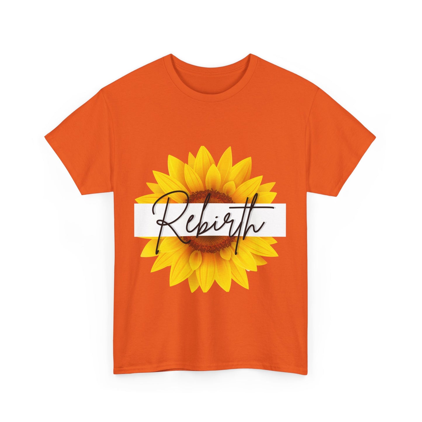 "Rebirth" Sunflower Unisex Heavy Cotton Tee