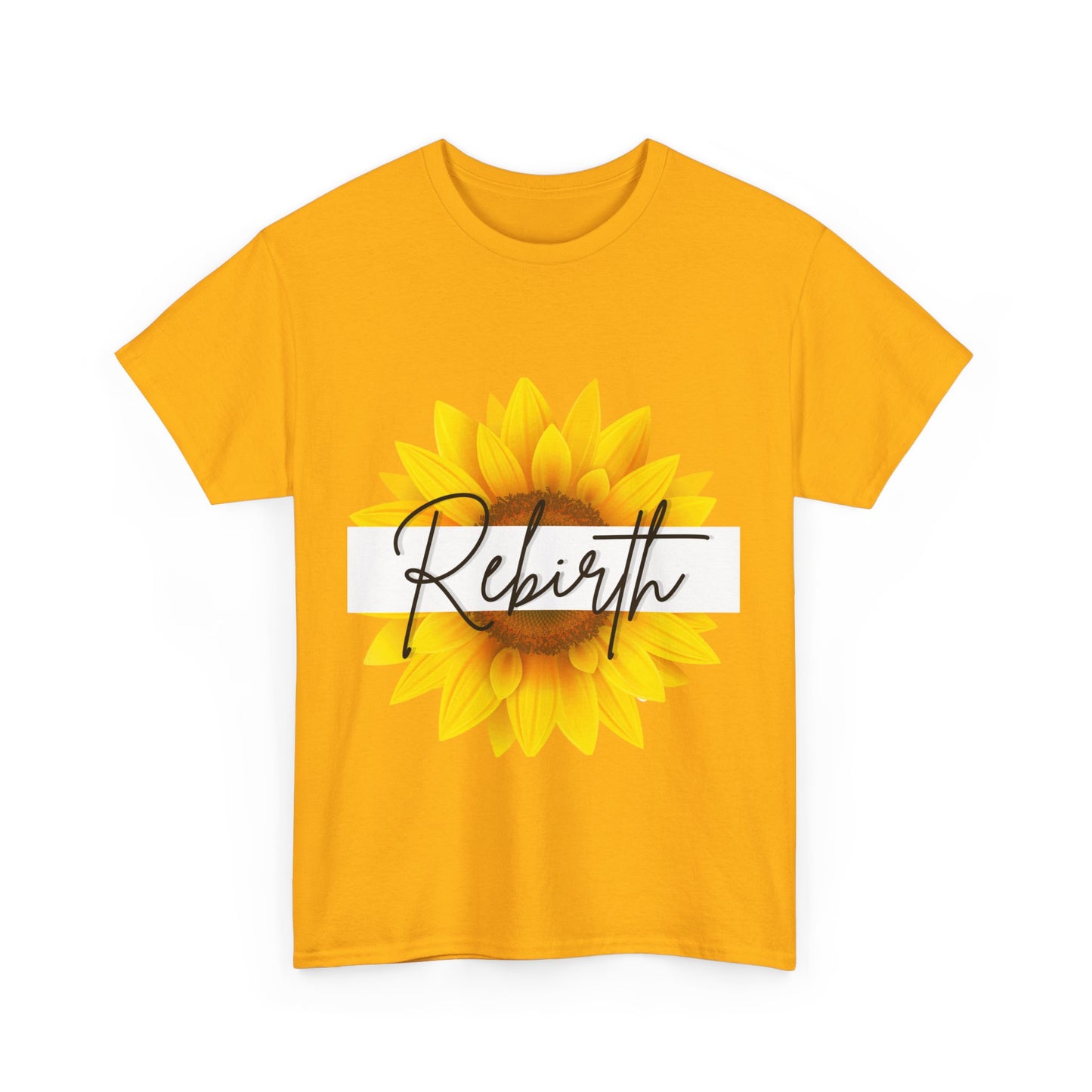 "Rebirth" Sunflower Unisex Heavy Cotton Tee