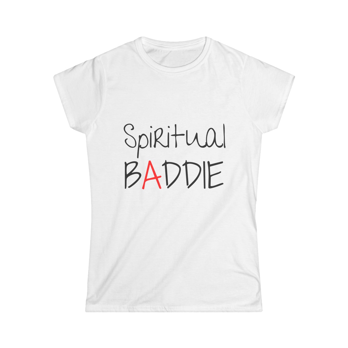 "Spiritual Baddie" Short Sleeve V-Neck Tee