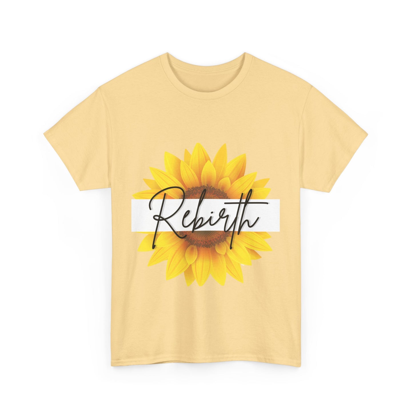 "Rebirth" Sunflower Unisex Heavy Cotton Tee