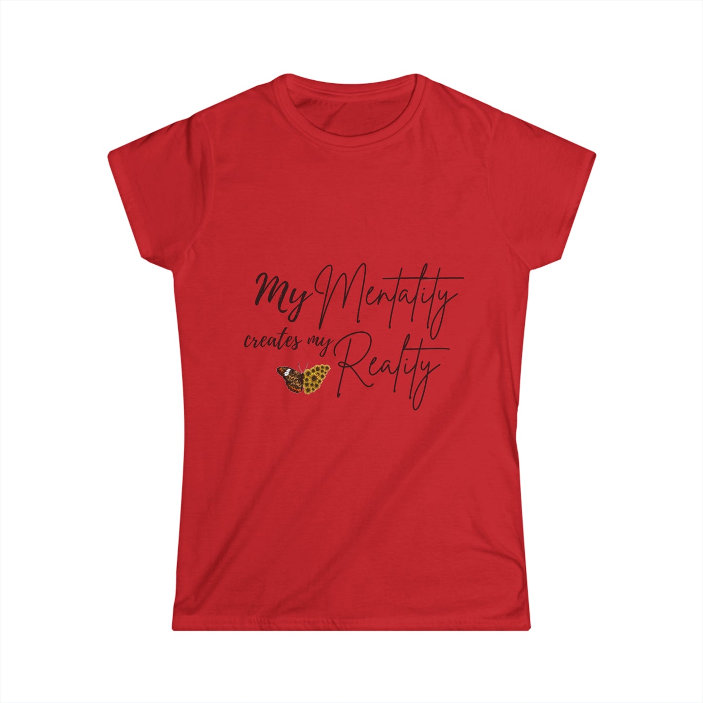 "My Mentality Creates My Reality" Ladies' V-Neck T-Shirt