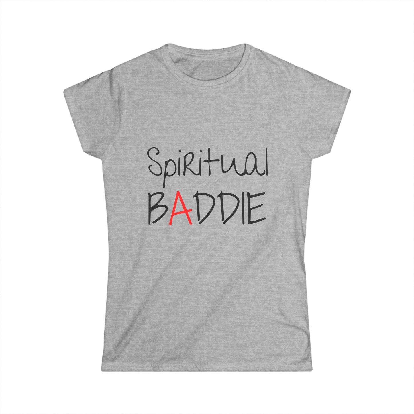 "Spiritual Baddie" Short Sleeve V-Neck Tee