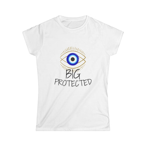 "Big Protected" Short Sleeve Deep V-Neck Tee