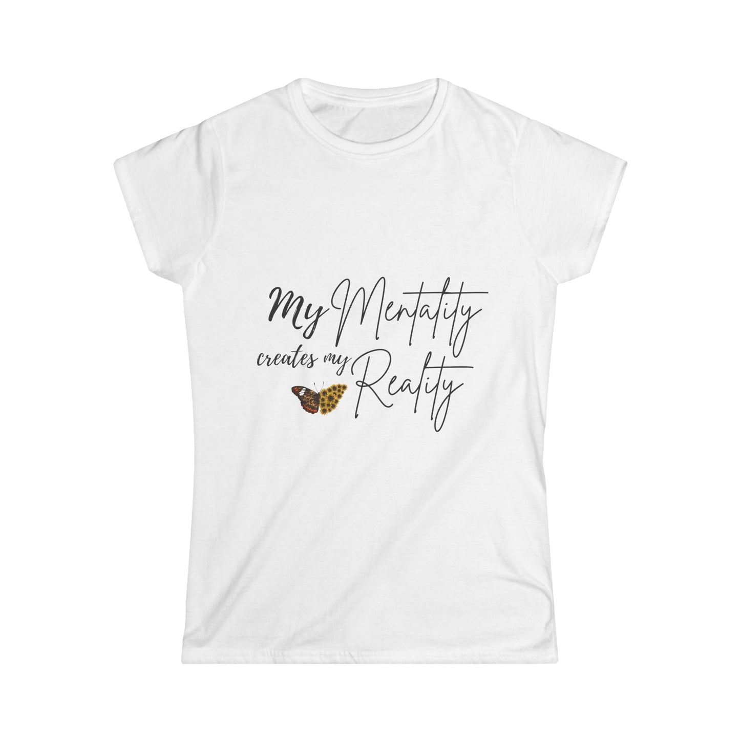 "My Mentality Creates My Reality" Ladies' V-Neck T-Shirt