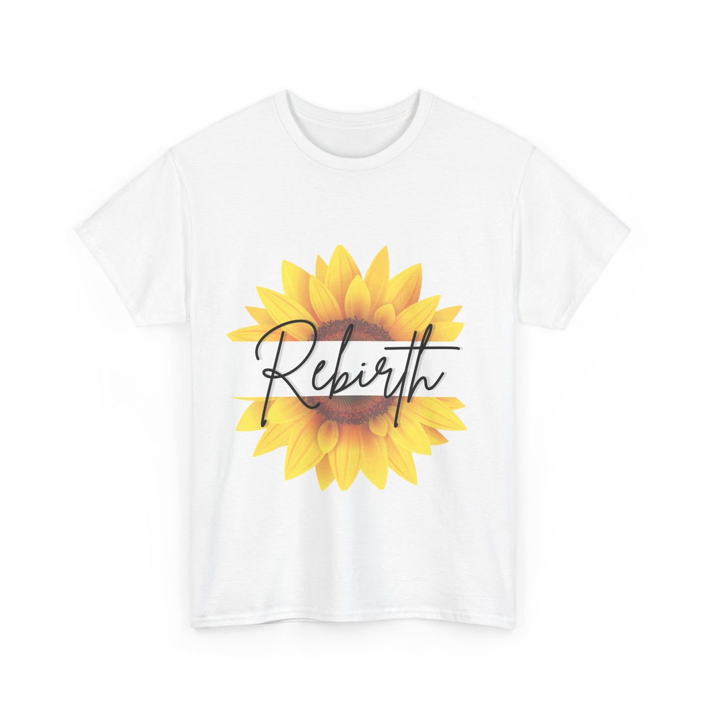 "Rebirth" Sunflower Unisex Heavy Cotton Tee