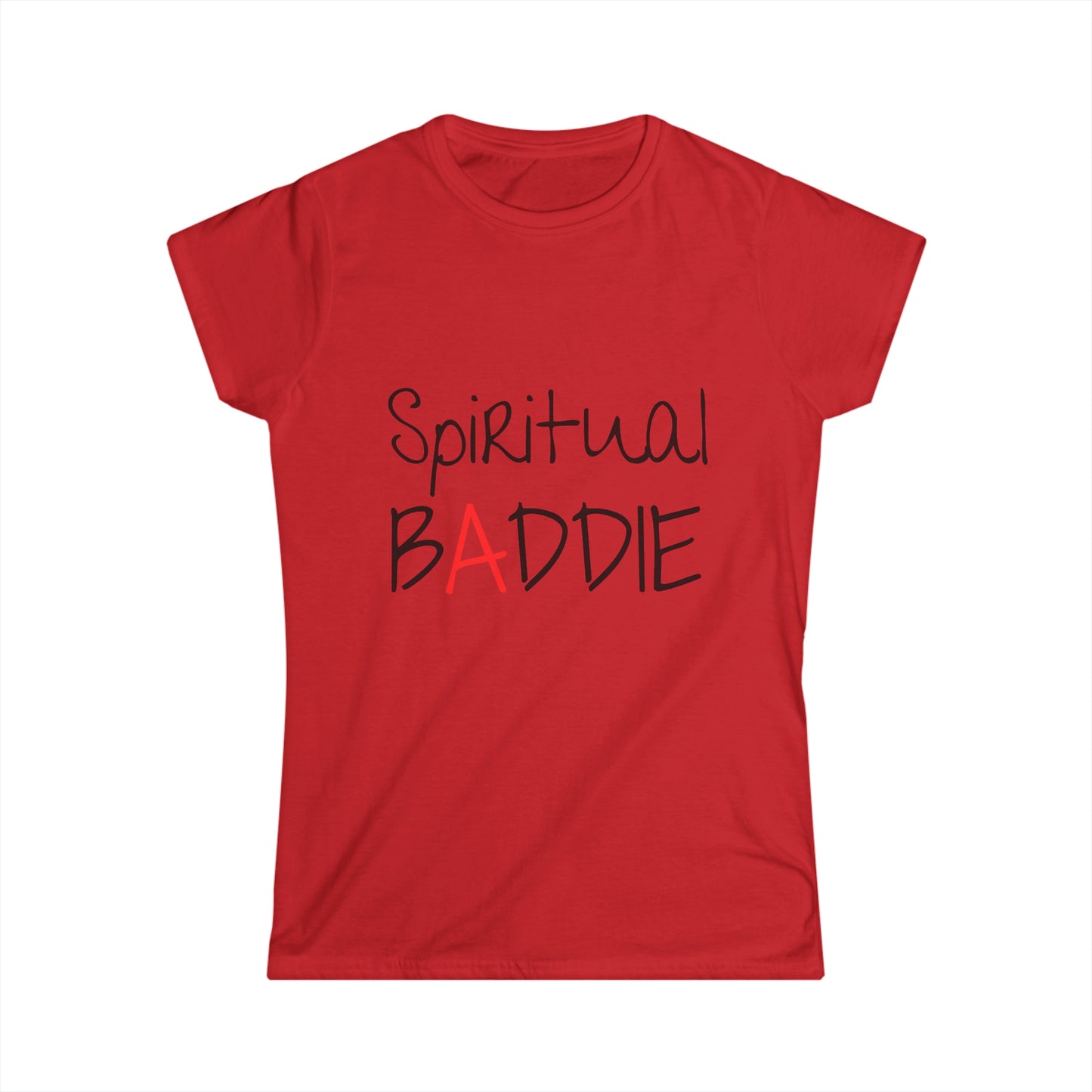 "Spiritual Baddie" Short Sleeve V-Neck Tee