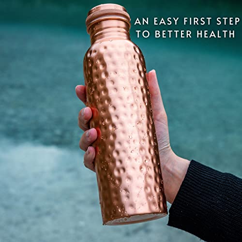 Kosdeg Copper Water Bottle - 34 Oz Extra Large