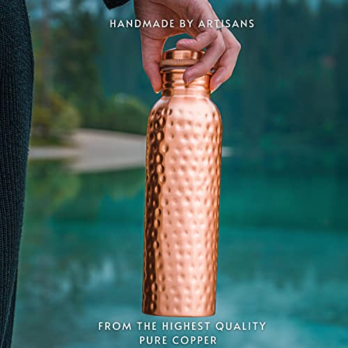 Kosdeg Copper Water Bottle - 34 Oz Extra Large