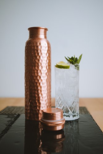 Kosdeg Copper Water Bottle - 34 Oz Extra Large