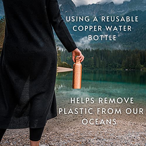 Kosdeg Copper Water Bottle - 34 Oz Extra Large