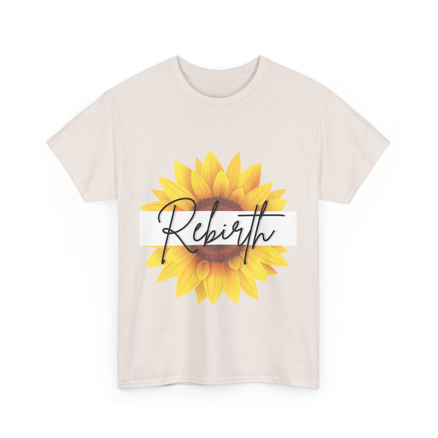 "Rebirth" Sunflower Unisex Heavy Cotton Tee