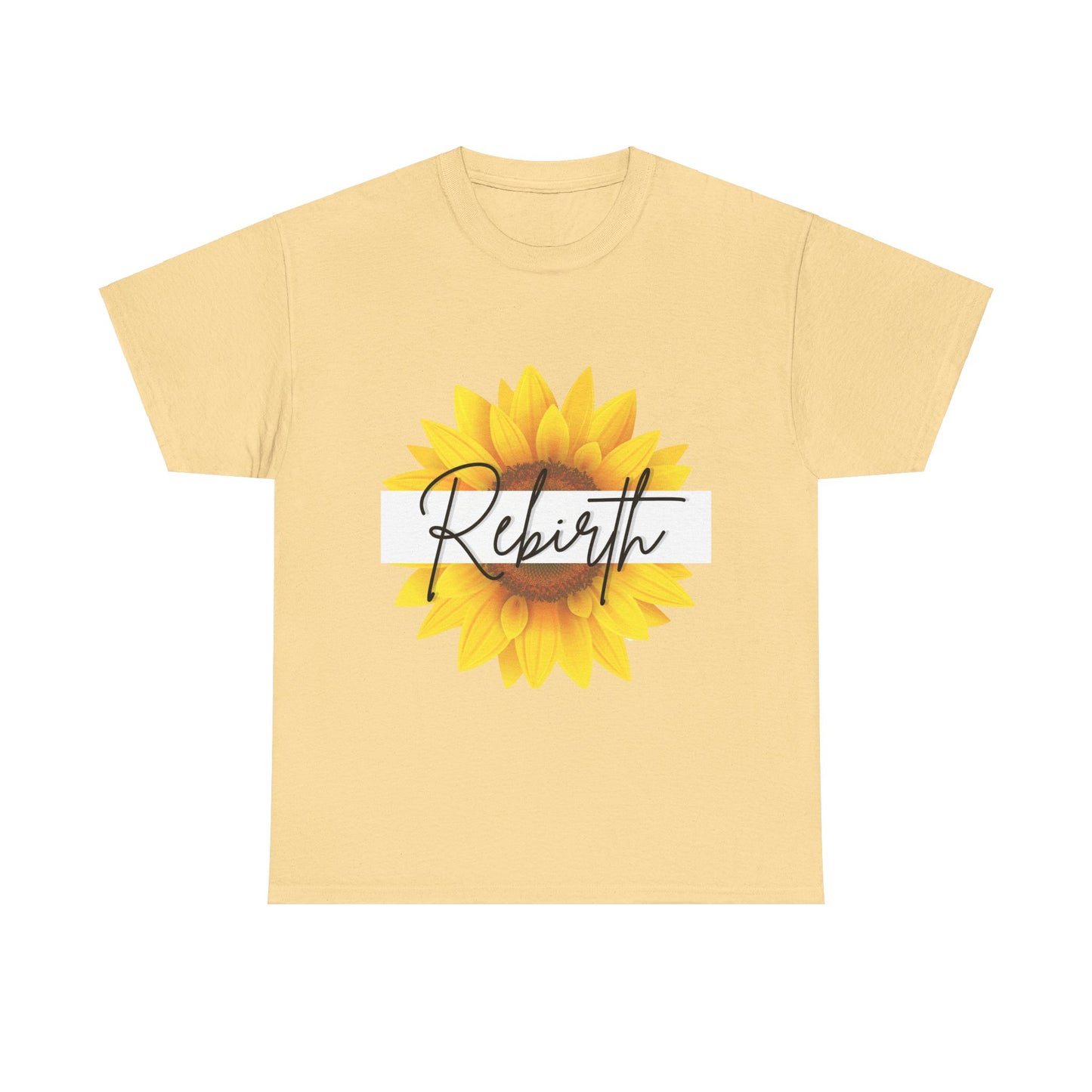 "Rebirth" Sunflower Unisex Heavy Cotton Tee